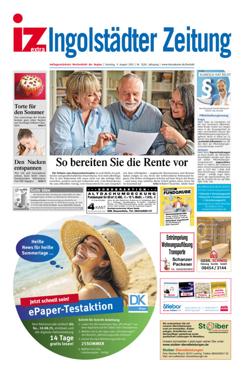 Ingolstädter Anzeiger vom Samstag, 09.08.2025