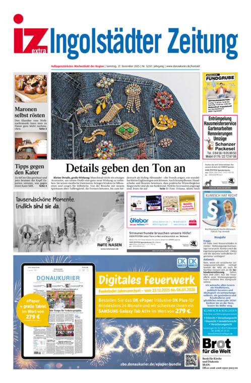 Ingolstädter Anzeiger vom Samstag, 27.12.2025