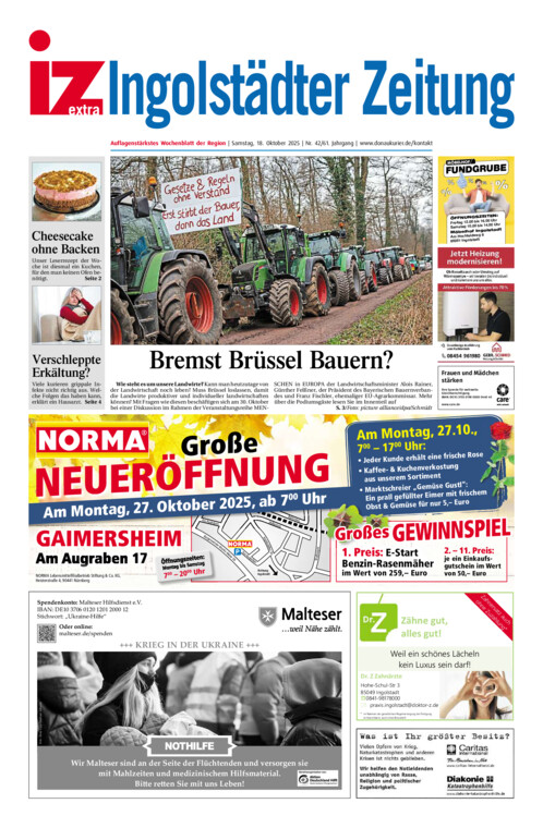 Ingolstädter Anzeiger vom Samstag, 18.10.2025
