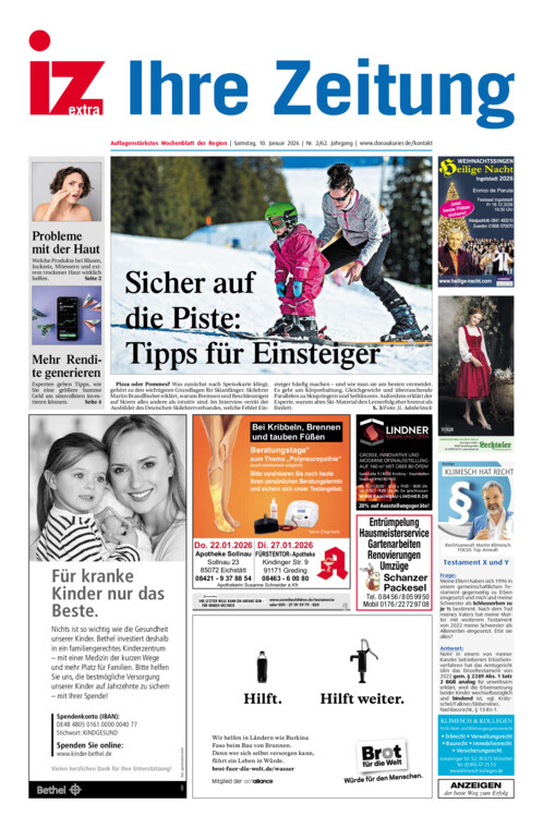 Eichstätter Anzeiger vom Samstag, 10.01.2026