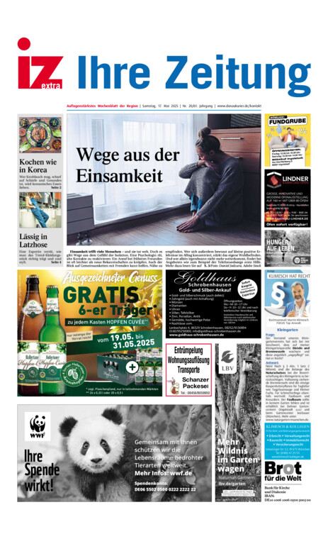 Eichstätter Anzeiger vom Samstag, 17.05.2025
