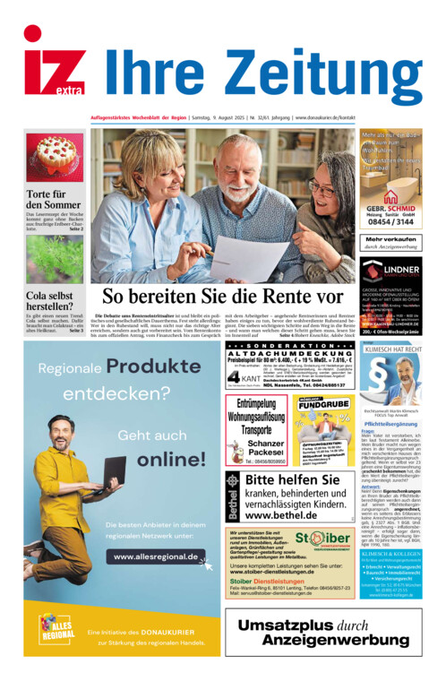 Eichstätter Anzeiger vom Samstag, 09.08.2025