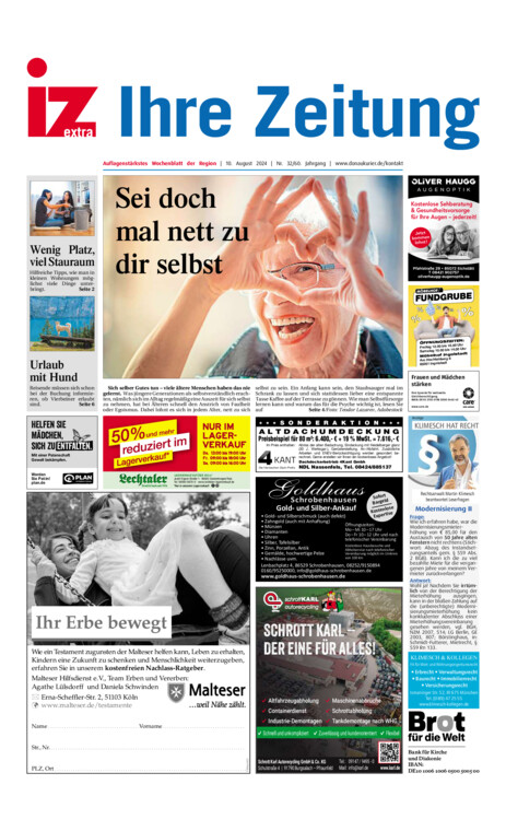 Eichstätter Anzeiger vom Samstag, 10.08.2024